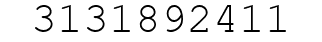 Number 3131892411.