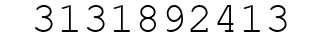 Number 3131892413.