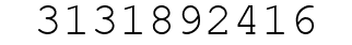 Number 3131892416.