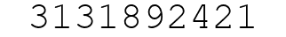 Number 3131892421.