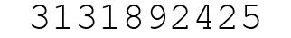 Number 3131892425.