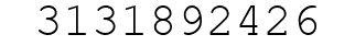 Number 3131892426.