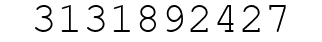 Number 3131892427.