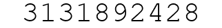 Number 3131892428.