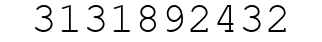 Number 3131892432.