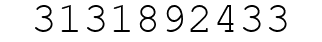 Number 3131892433.