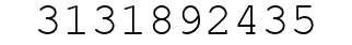 Number 3131892435.