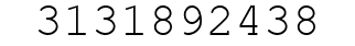Number 3131892438.