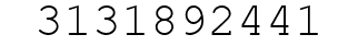 Number 3131892441.