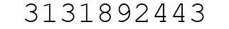 Number 3131892443.