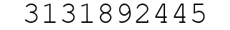 Number 3131892445.
