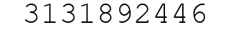 Number 3131892446.