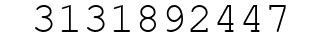 Number 3131892447.