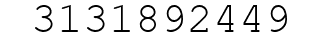 Number 3131892449.