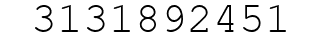 Number 3131892451.