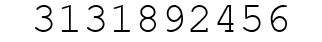 Number 3131892456.