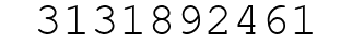 Number 3131892461.