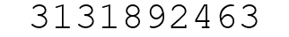 Number 3131892463.