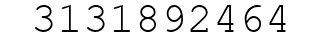 Number 3131892464.