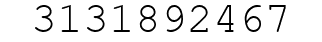 Number 3131892467.