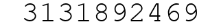 Number 3131892469.