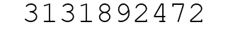 Number 3131892472.