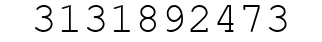 Number 3131892473.
