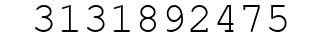 Number 3131892475.