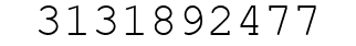 Number 3131892477.