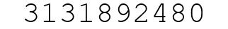 Number 3131892480.