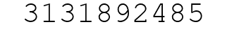 Number 3131892485.