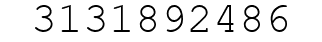 Number 3131892486.
