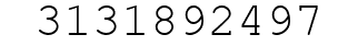 Number 3131892497.