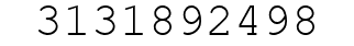 Number 3131892498.