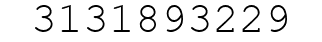Number 3131893229.