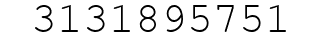 Number 3131895751.