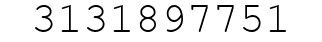 Number 3131897751.