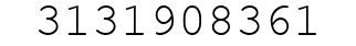 Number 3131908361.