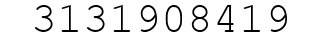Number 3131908419.