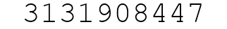 Number 3131908447.