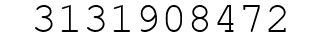 Number 3131908472.
