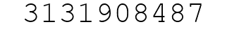 Number 3131908487.