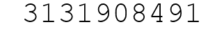 Number 3131908491.