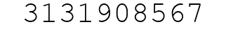 Number 3131908567.