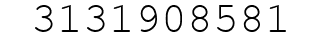 Number 3131908581.