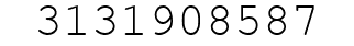 Number 3131908587.