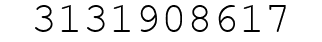 Number 3131908617.