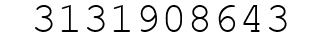 Number 3131908643.