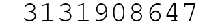 Number 3131908647.