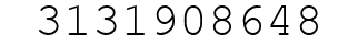 Number 3131908648.